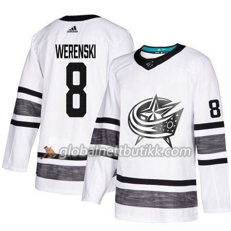 Columbus Blue Jackets Hockeydrakt Zach Werenski 8 Hvit 2019 NHL All-Star Adidas Authentic - Herre